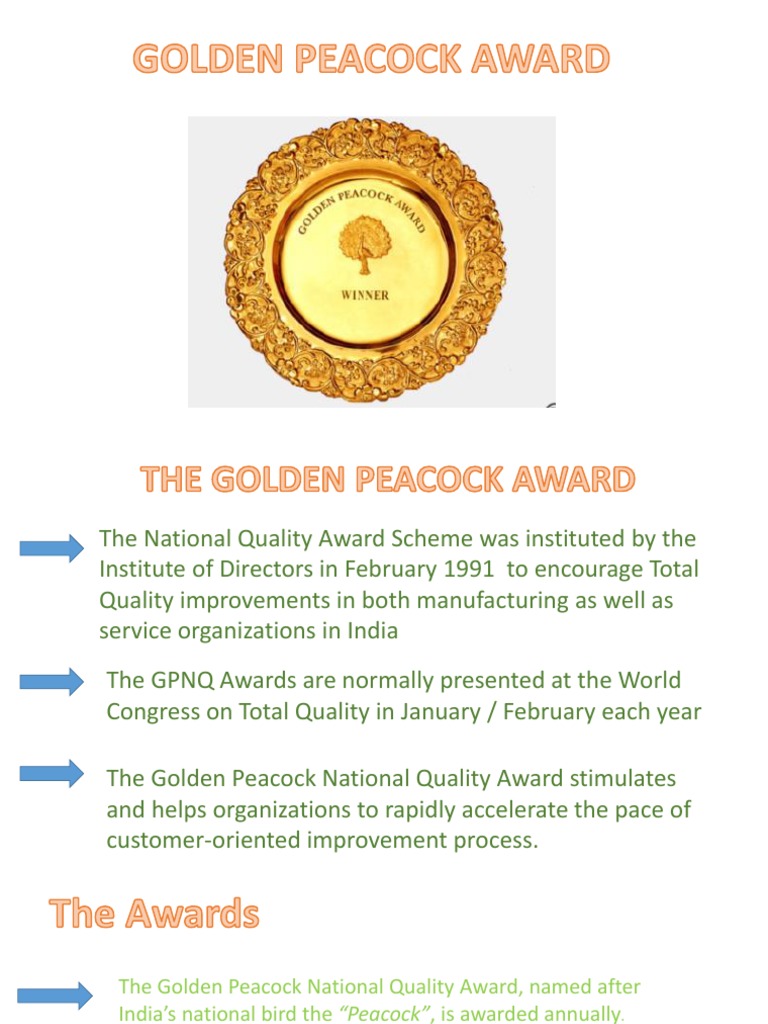 Golden Peacock Award