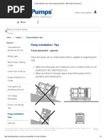 Pump Installation