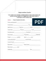 Engine Installation Checklist