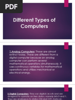 Different Types of Computers