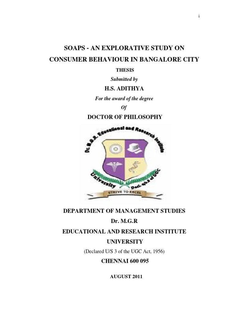 thesis on behaviour pdf