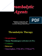 Thrombolytic Agents: Benedict R. Lucchesi, M.D., Ph.D. Department of Pharmacology University of Michigan Medical School