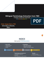 Bilingual Terminology Extraction From TMX