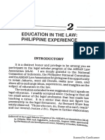 Education in The Law: The Philippine Experience