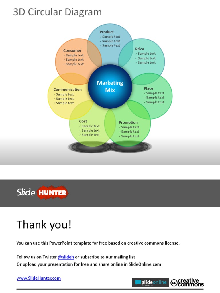 1056 3d Circular Diagram Powerpoint Template | PDF