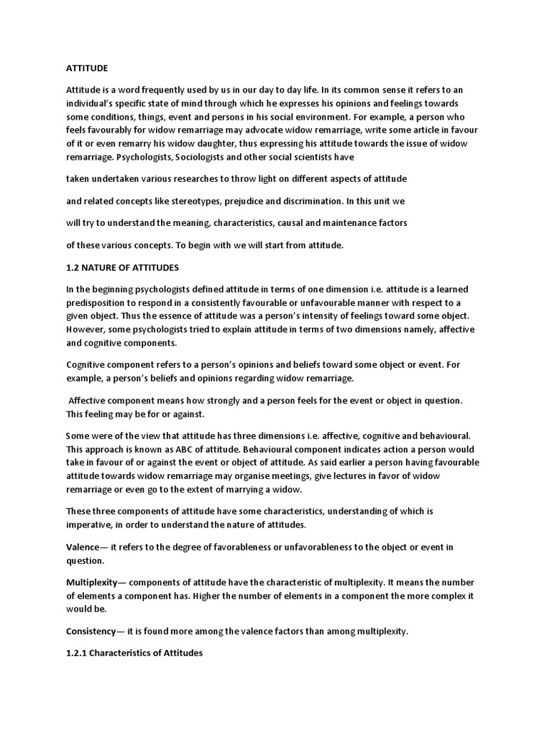 Attitude N Prosocial Behavior | PDF | Attitude (Psychology) | Classical ...