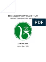 Criminal Law - DLSU 2019