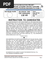 Final Model Foe Grade 12 2011 May (Recovered) PDF