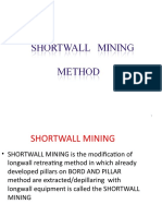 Shortwall Mining Method