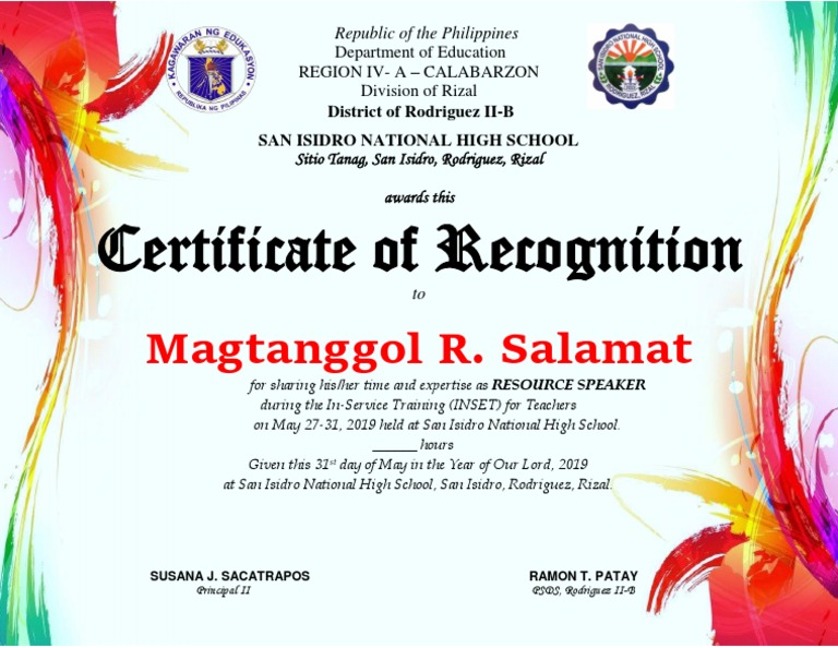 Certificate Facilitator PDF