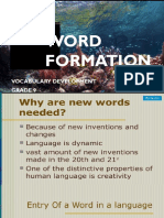 Word Formation For Grade 9