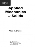 Applied Mechanics Solids: Allan F. Bower