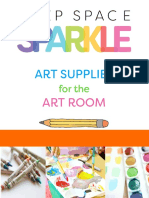 Art Supply Checklist