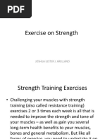 Exercise On Strength: Joshua Lester J. Arellano