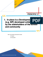in Place Is A Development Plan (E.g. SIP) Developed Collaboratively by The Stakeholders of The School and Community