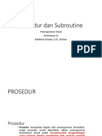 PV 11 Prosedur Dan Subroutine