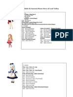 Jadwal Aktivitas Kandidat Di Harvest Moon Hero of Leaf Valley