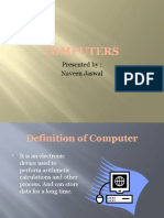 Computers: Presented By: Naveen Jaswal