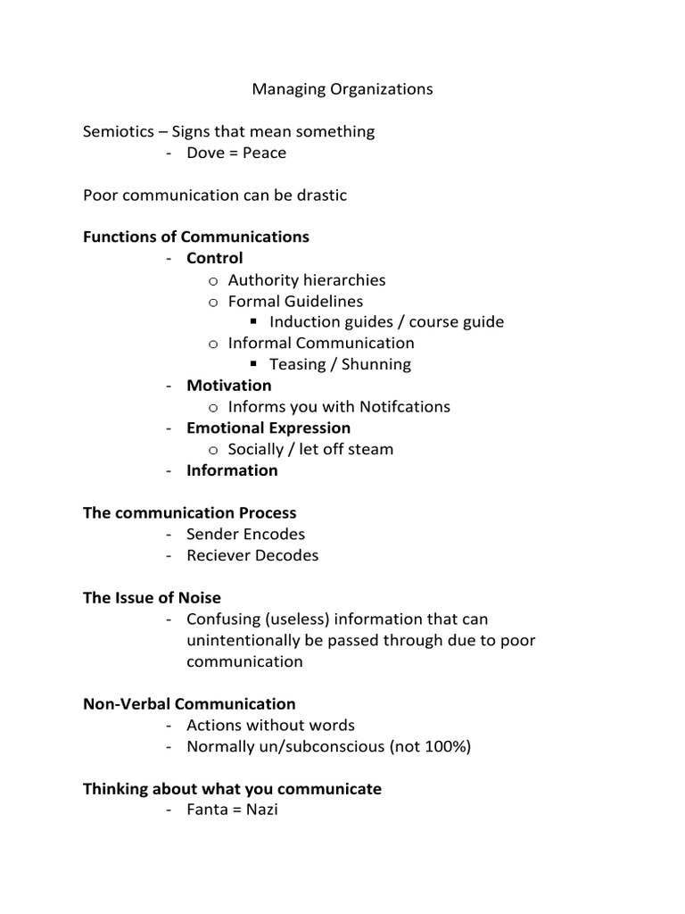 Effective Communication in Organizations | PDF | Communication | Human ...