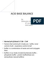 Acid Base Balance