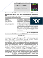 Advances in Environmental Biology: Microorganism As Plastic Biodegradation Agent Towards Sustainable Environment