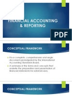 Financial Reporting Conceptual Framework