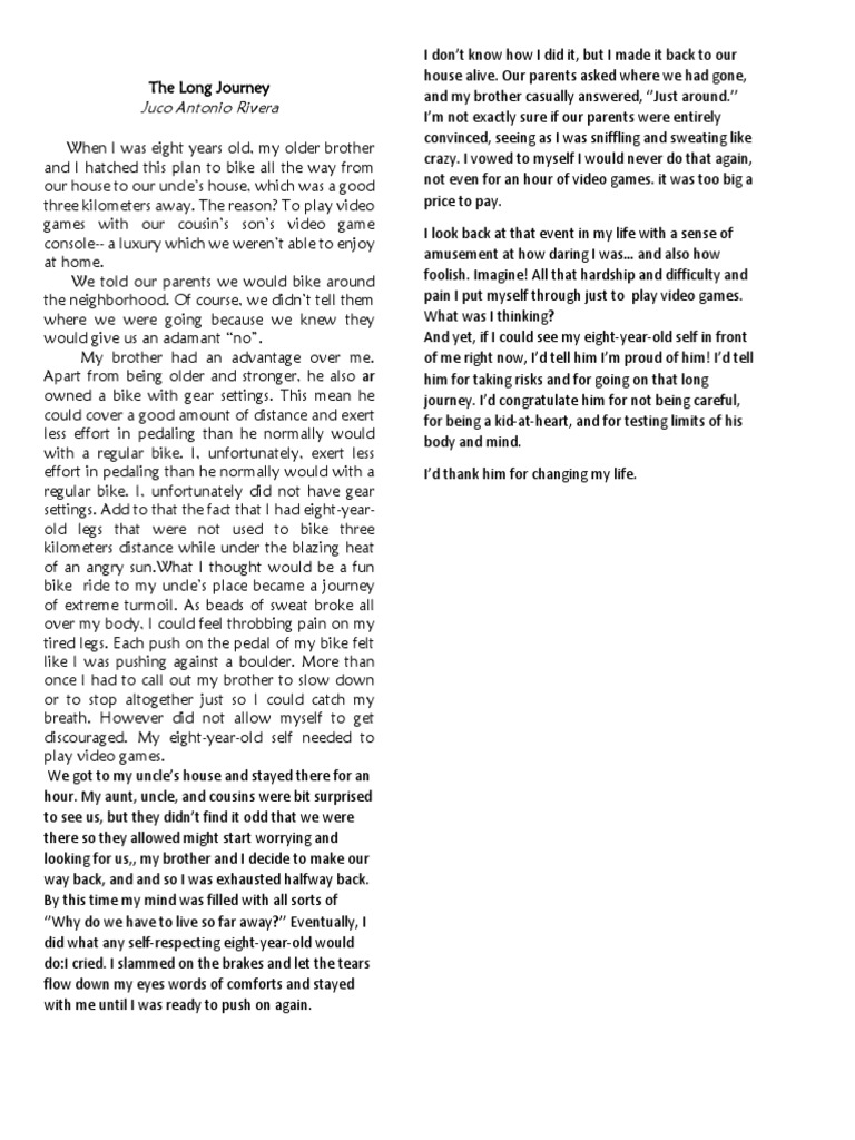 Long Journey | PDF