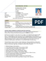 CV For The Post of Rover Operator - Jetties Abdul Rahman Rover Operatopr-Jetties