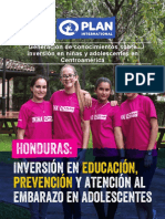 Honduras-Inversión en Educación, Prevención y Atención Al Embarazo en Adolescentes