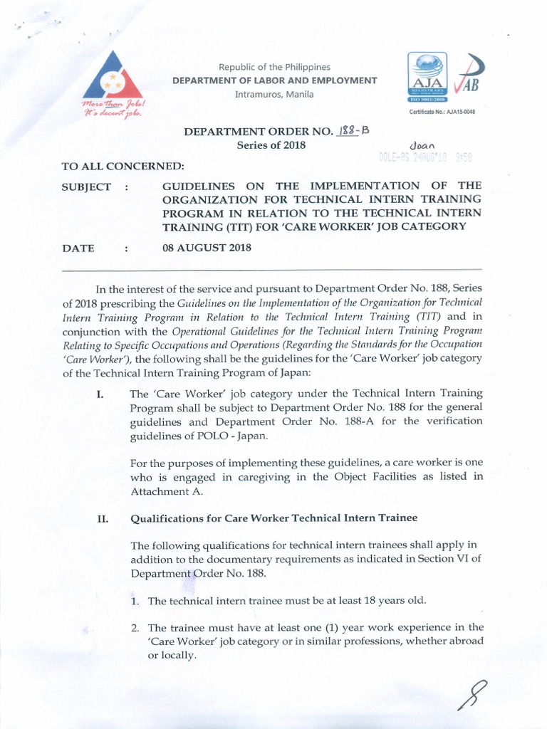 Technical Intern Training Program In Japan