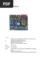 P5G41T-M LX: Spesifikasi