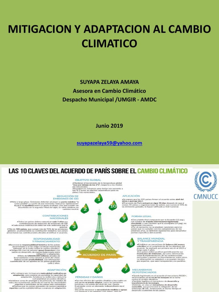 Mitigacion y Adaptacion Al Cambio Climatico PDF | PDF | Mitigación del ...