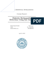 Diabetic Retinopathy Detection Using Eye Images: CS365:Artificial Intelligence