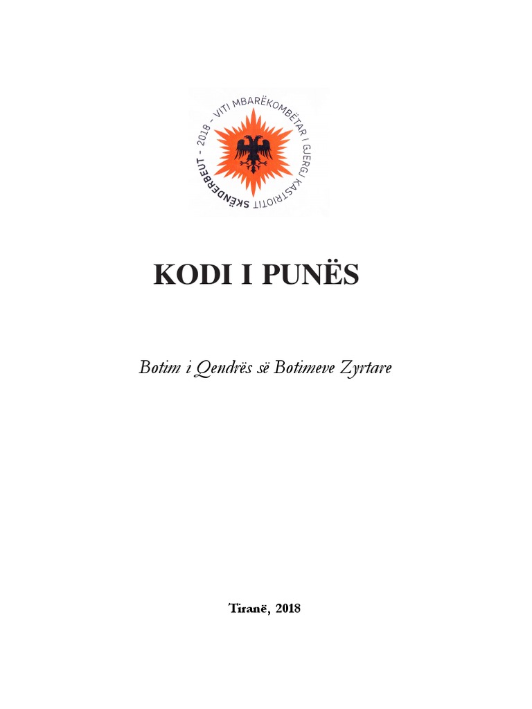 Kodi I Punës I Republikës Së Shqipërisë PDF