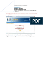 Instrucciones Exámen Diagnóstico Química Analítica 1 2020-1
