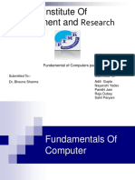 Prestige Institute of Management and Research: Fundamental of Computers Part 1