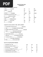 Review For Final Exam Intermediate 1 Select The Correct Form of The Verb To Be