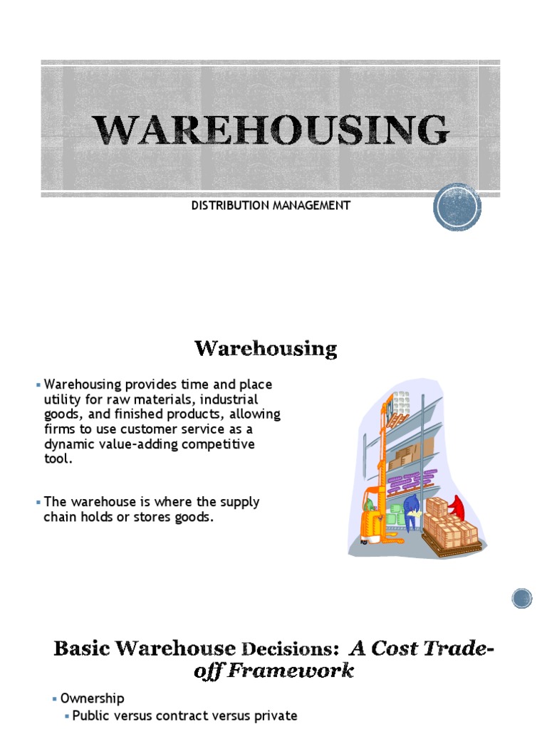 Warehousing | PDF | Warehouse | Retail