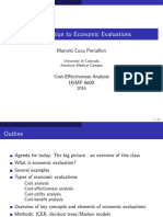 Introduction To Economic Evaluations: Marcelo Coca Perraillon