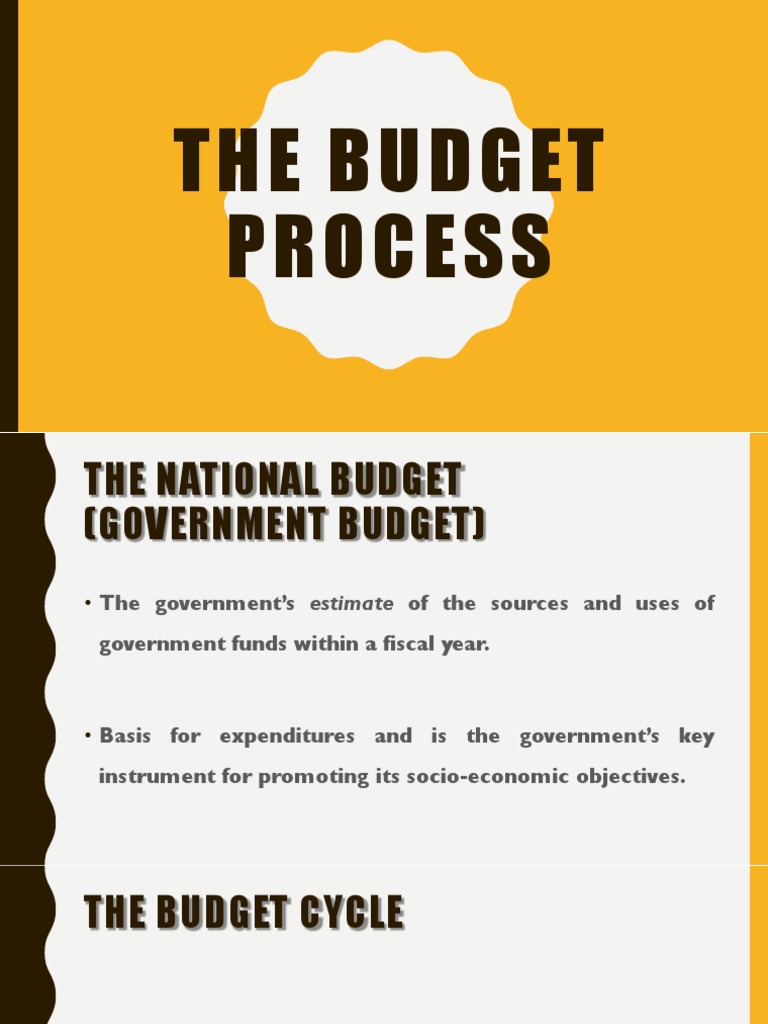 Understanding the Government Budget Process | PDF | Appropriation Bill ...