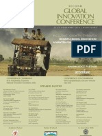 Second Global Innovation Conference Flyer