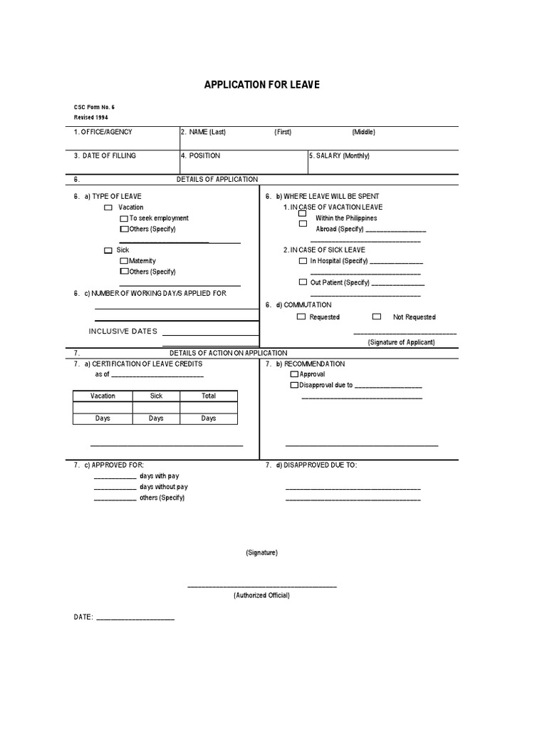 Application For Leave: N N N N | PDF | Government | Business