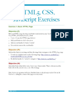 HTML 5 Exercises