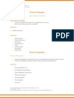 Process Paragraph: Área Lectura y Escritura