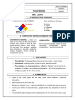 Cera líquida para pisos: ficha técnica