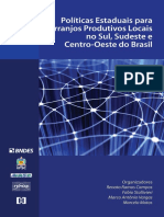 Politicas Estaduais para Arranjos Produtivos Locais No Sul Sudeste e Centro Oeste Do Brasil PDF