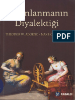 5563 Aydinlanmanin - Diyalektighi Theodor - W.Adorno Max - Horkheimer M.Sezai - Durqun Adnan - Gumush 2014 392s PDF