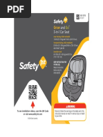 User Guide - Safety 1st Grow and Go 3-In-1 Convertible Car Seat - Item No CC138