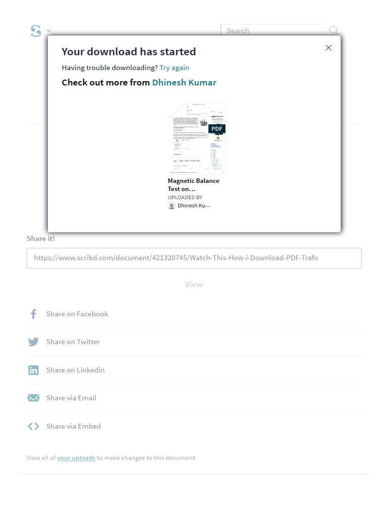 This Is Howw My Download Has Started | PDF | Scribd | Download
