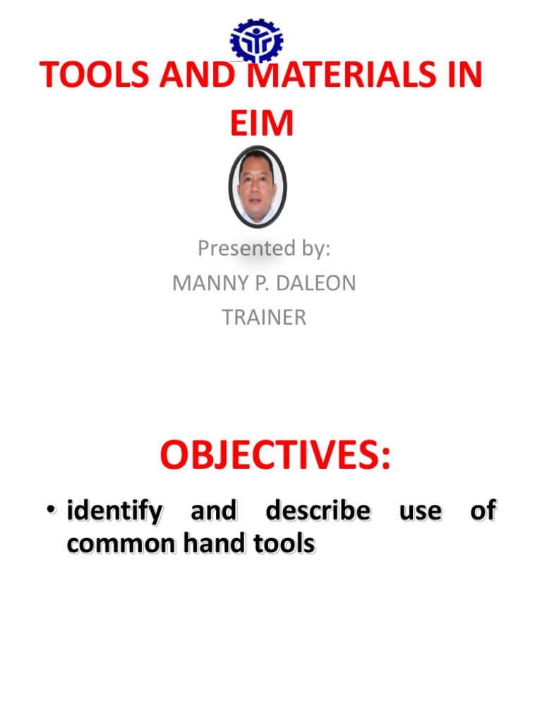 Essential Tools for EIM Training | PDF | Series And Parallel Circuits ...